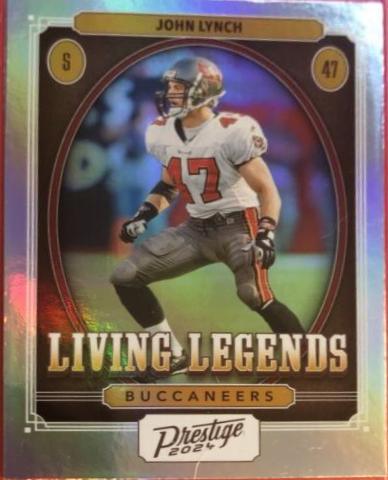 John Lynch #LL-JLH Football Cards 2024 Panini Prestige Living Legends