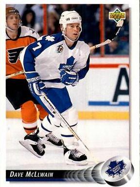 Dave McLlwain #93 Hockey Cards 1992 Upper Deck