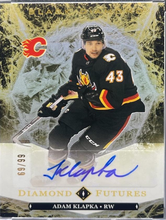 Adam Klapka #BDF-AK Hockey Cards 2024 Upper Deck Black Diamond Futures Autograph