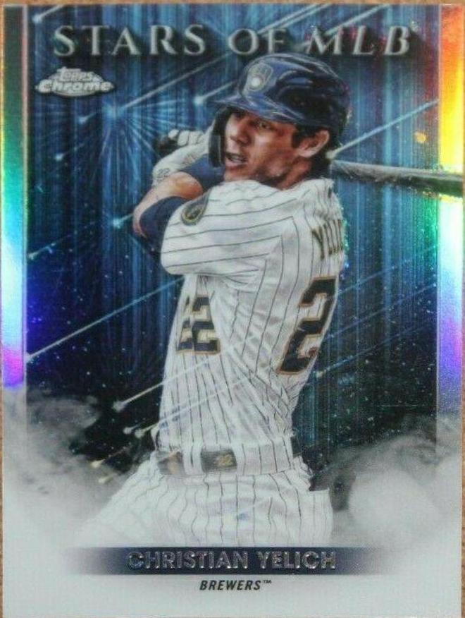 Christian Yelich #SMLBC-11 Baseball Cards 2022 Topps Stars of MLB Chrome