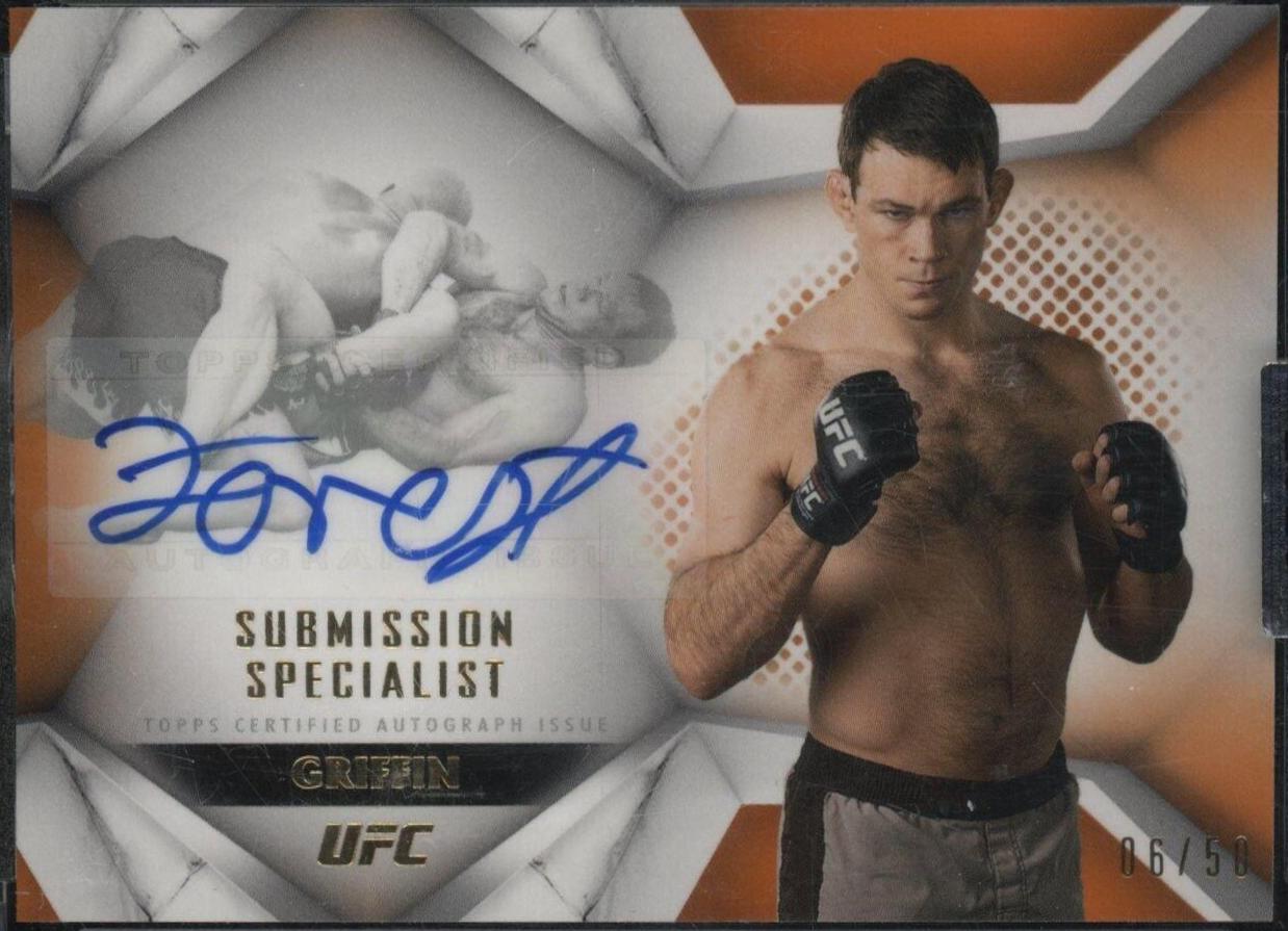 Forrest Griffin #SUS-FG Ufc Cards 2020 Topps UFC Striking Signatures Submission Specialist