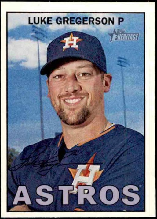 Luke Gregerson #18 Baseball Cards 2016 Topps Heritage
