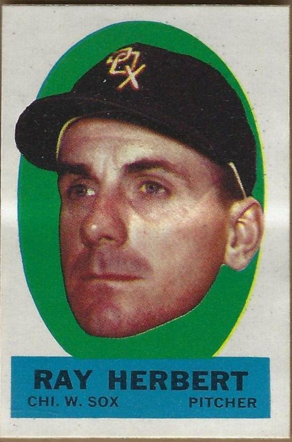 Ray Herbert Baseball Cards 1963 Topps Peel Offs