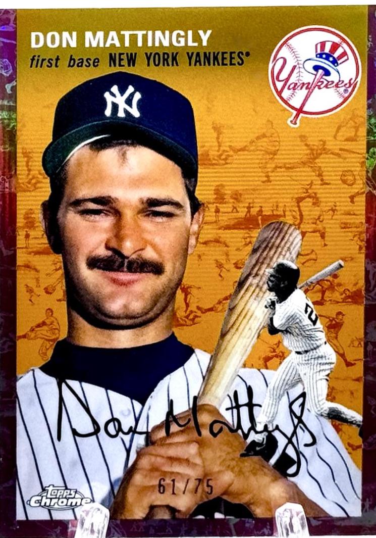 Don Mattingly [Cream Rose Gold Refractor] #479