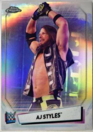 AJ Styles #1 Wrestling Cards 2021 Topps Chrome WWE