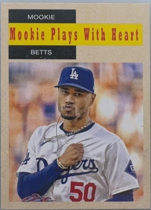 Mookie Betts #58W-6 Baseball Cards 2024 Topps Archives 1958 TV Westerns