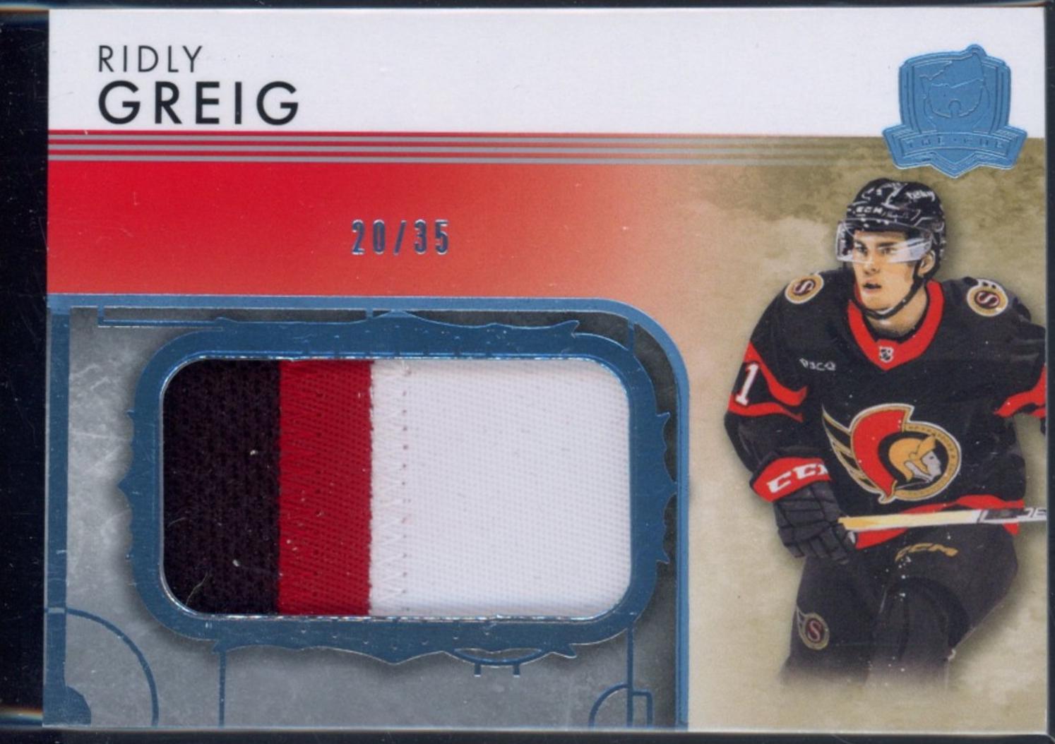 Ridly Greig #RGRG-V2 2023-24 Upper Deck The Cup Hockey Rookie Rink Gallery