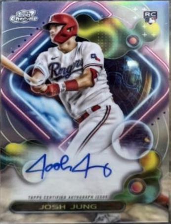 Josh Jung #CCA-JJ Baseball Cards 2023 Topps Cosmic Chrome Autographs