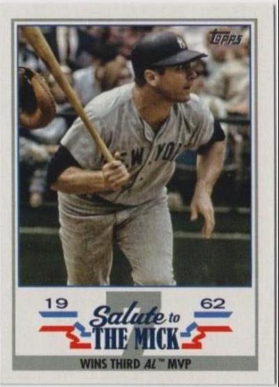 Mickey Mantle #STM-7 Baseball Cards 2022 Topps Update Salute to the Mick