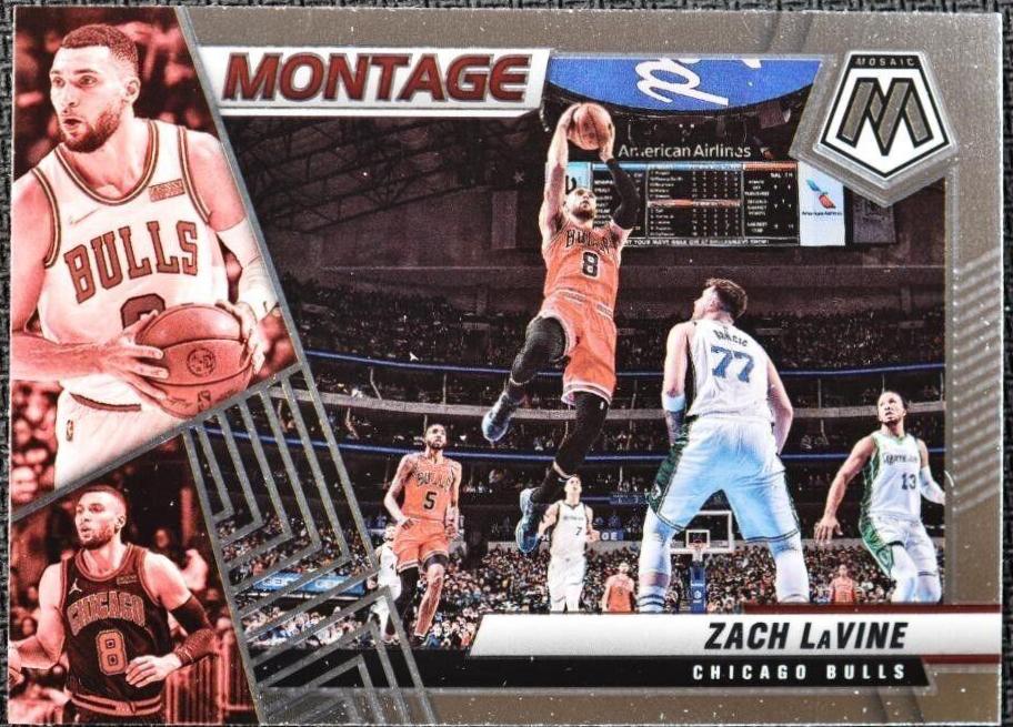 Zach LaVine #6 Basketball Cards 2021 Panini Mosaic Montage