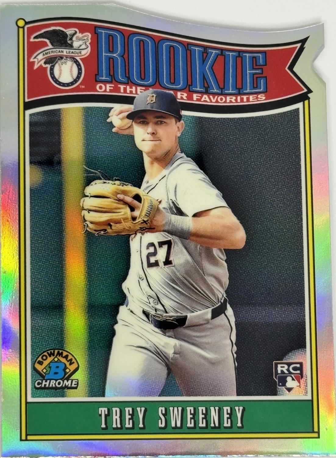Trey Sweeney #ROY-12 Baseball Cards 2025 Bowman Rookie of the Year Favorites