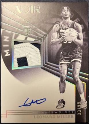 Leonard Miller #318 2023 Panini Noir Basketball
