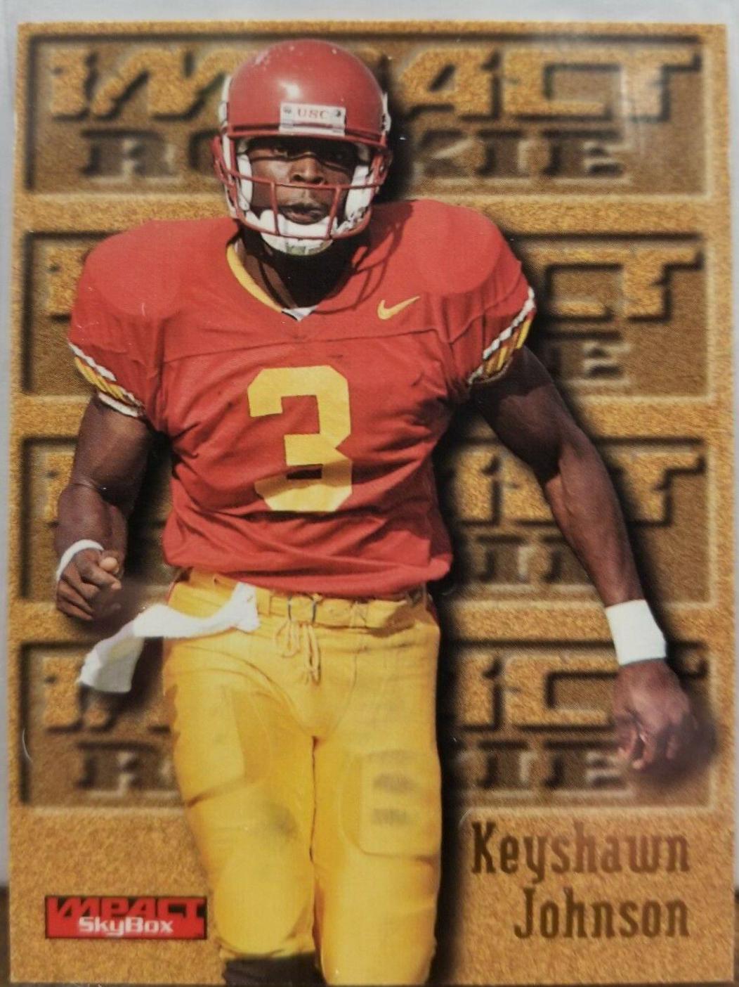 Keyshawn Johnson #169 Football Cards 1996 Skybox Impact