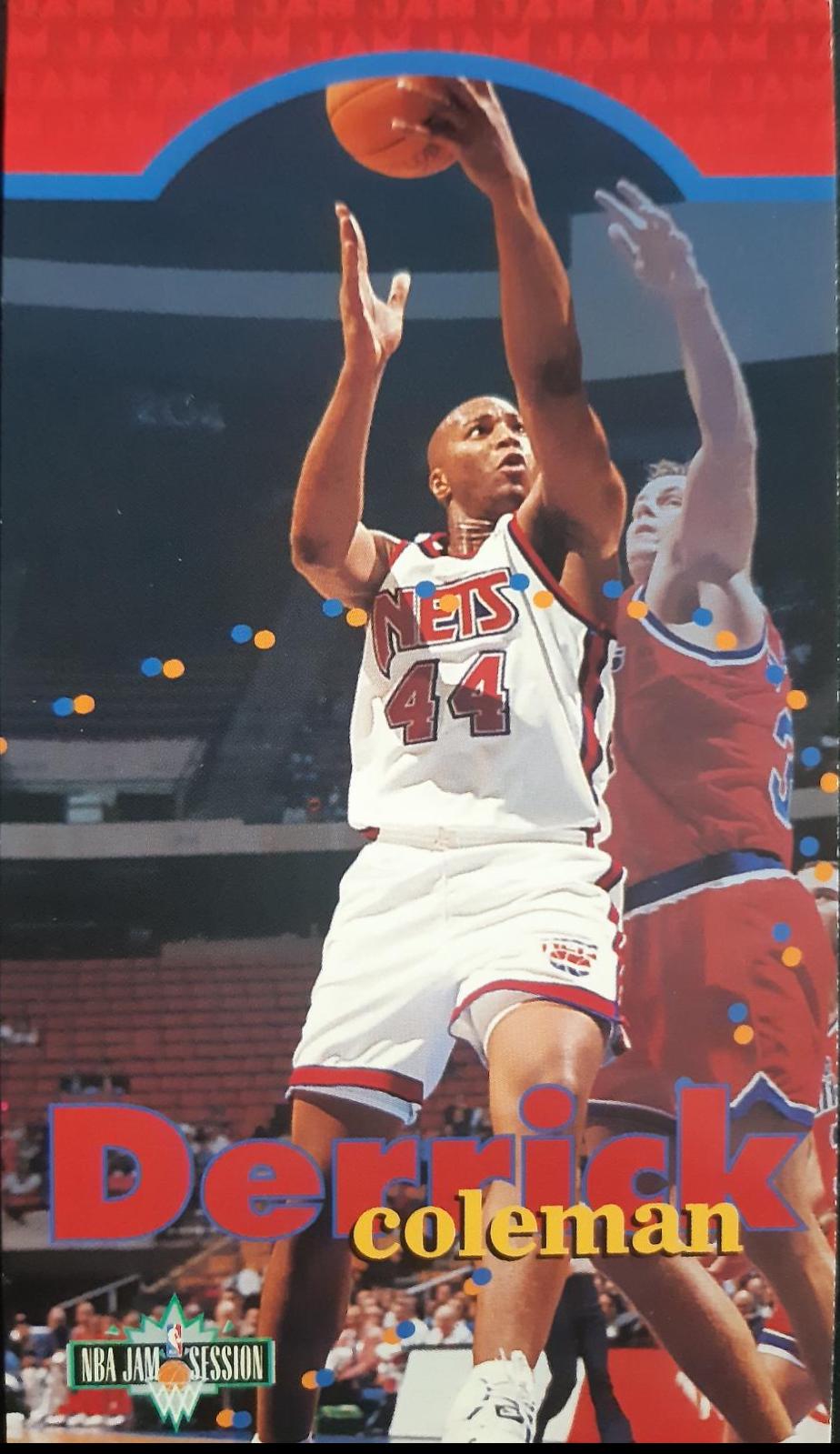 Derrick Coleman #69 Basketball Cards 1995 Fleer Jam Session