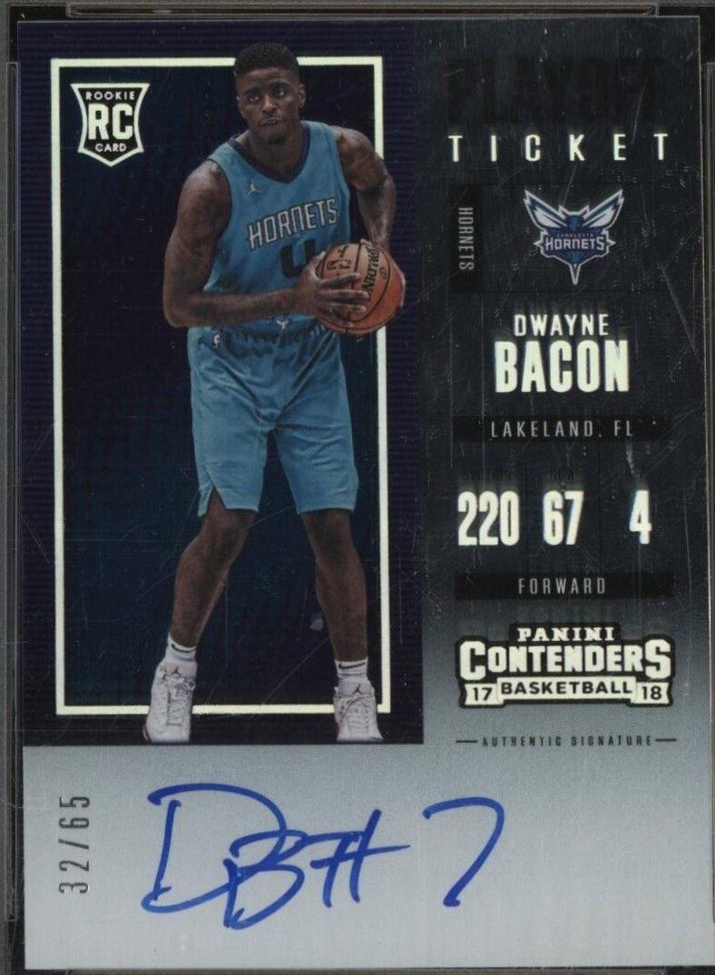 Dwayne Bacon [Horizontal Autograph Playoff Ticket] #138