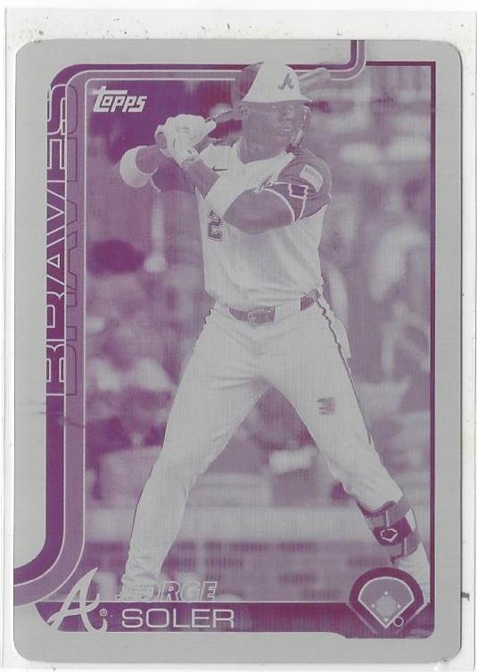 Jorge Soler [Printing Plate] (2025 Topps)