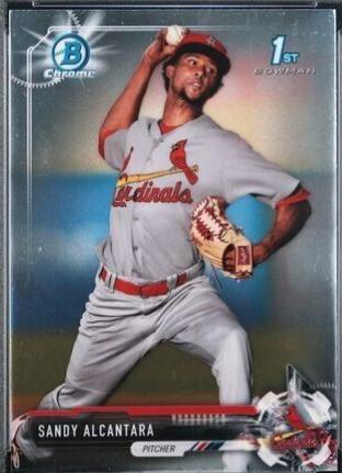 2017 Bowman Chrome Prospects Sandy Alcantara #BCP-43 card