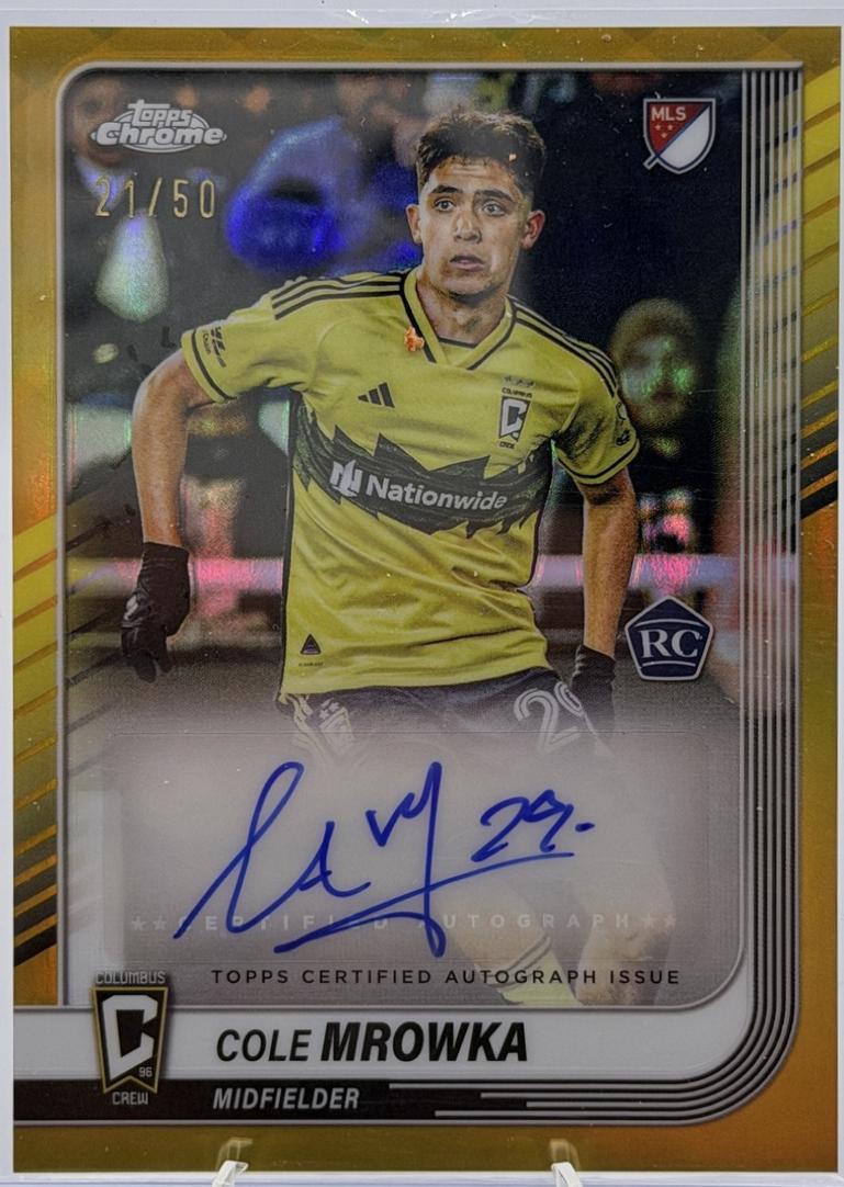Cole Mrowka #CA-CM 2025 Topps Chrome MLS Autograph