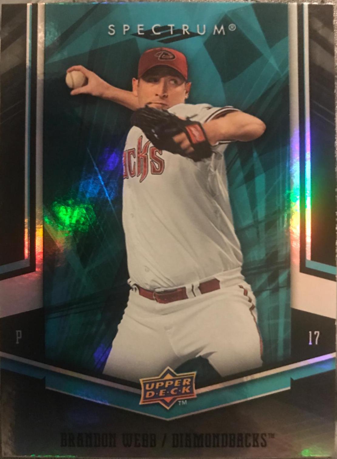 Brandon Webb #2 Baseball Cards 2008 Upper Deck Spectrum