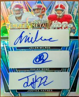 Jalen Milroe / Isaiah Bond / Justice Haynes