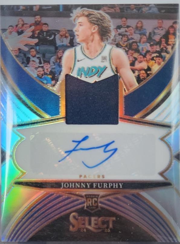 Johnny Furphy #RJA-FUR 2024-25 Panini Select Basketball Rookie Jersey Autographs