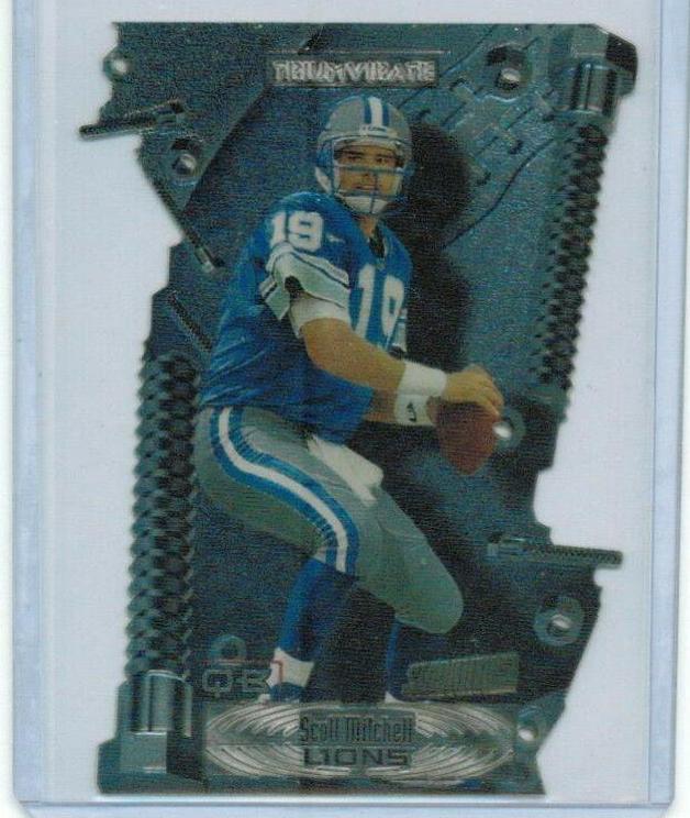 Scott Mitchell #T3b Football Cards 1997 Stadium Club Triumvirate