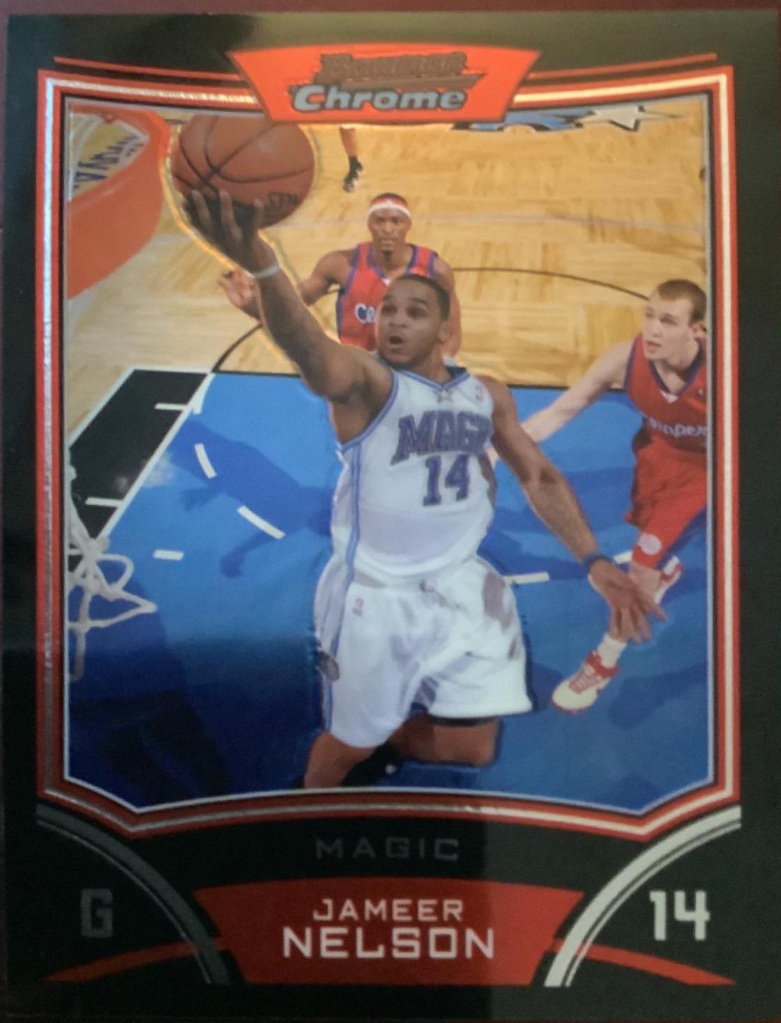 Jameer Nelson #46 Basketball Cards 2008 Bowman Chrome