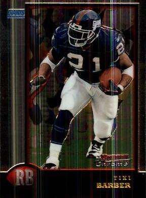 Tiki Barber #59 1998 Bowman Chrome Football
