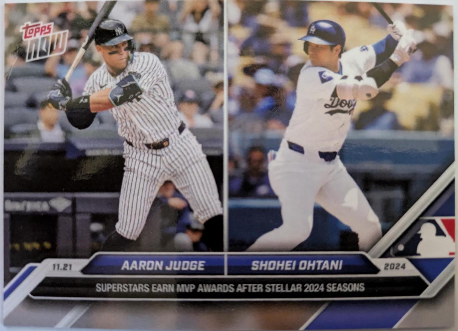 Aaron Judge/Shohei Ohtani Baseball Cards 2024 Topps Now