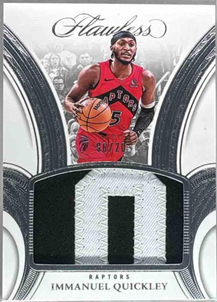 Immanuel Quickley #39 2024 Panini Flawless Patch Basketball