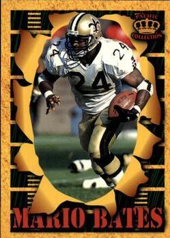 Mario Bates #SM108 1996 Pacific Invincible Smash Mouth Football