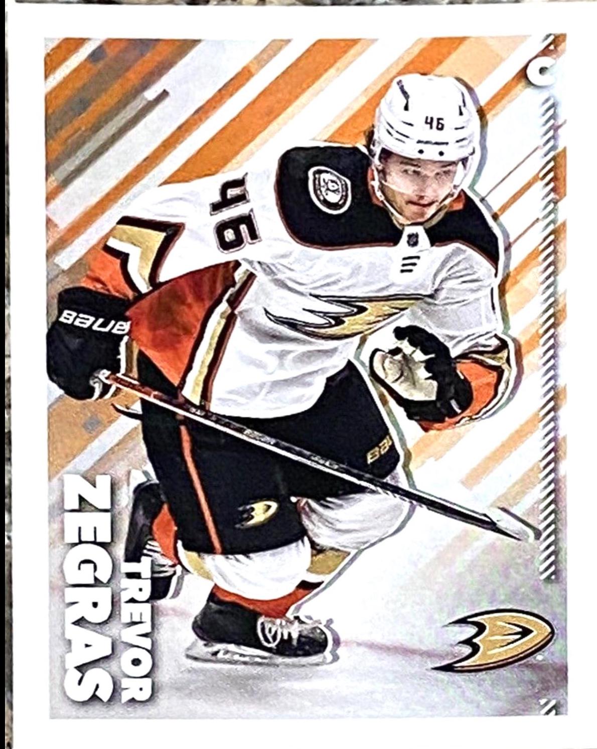 Trevor Zegras #8 Hockey Cards 2022 Topps NHL Sticker