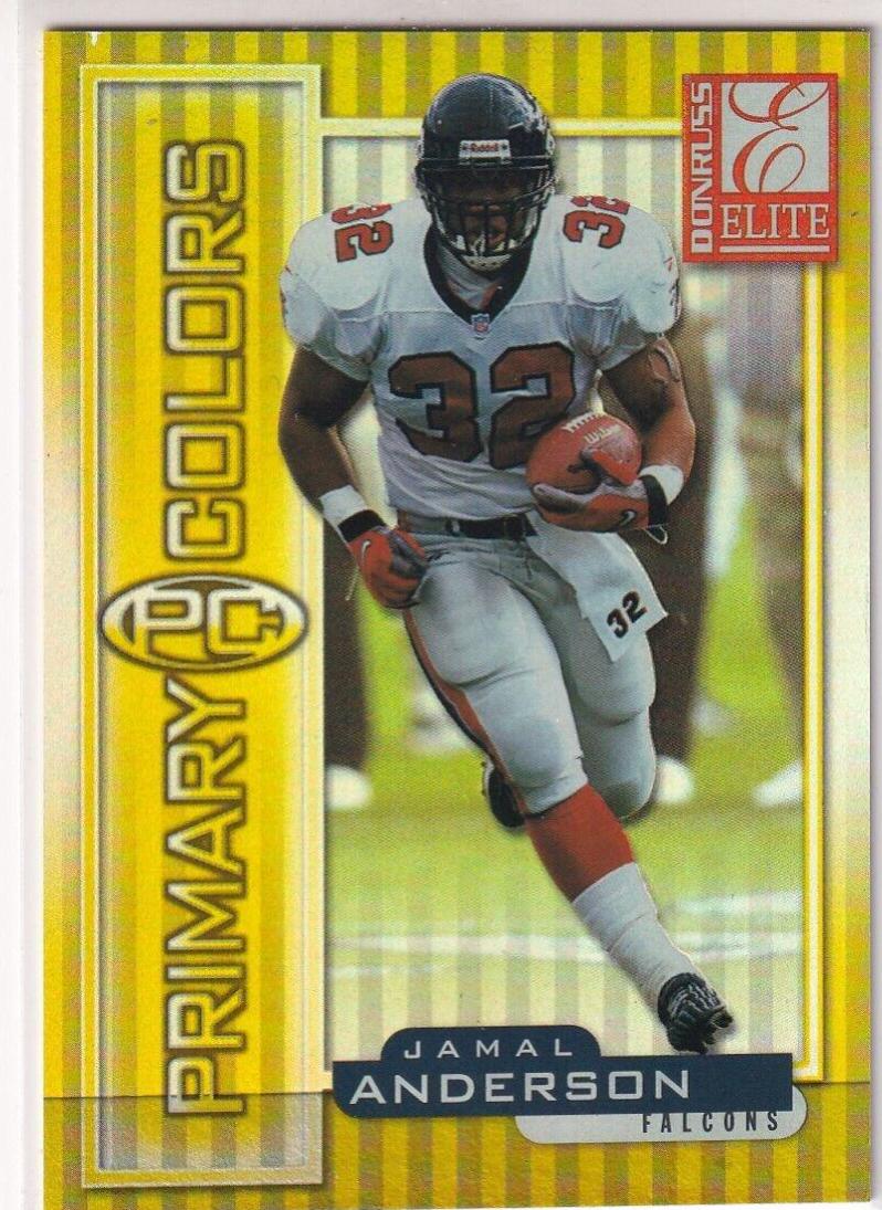 Jamal Anderson #5 1999 Panini Donruss Elite Primary Colors Football