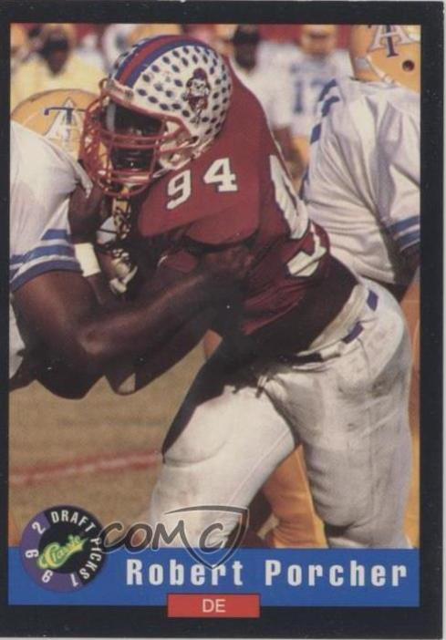 Robert Porcher #80 Football Cards 1992 Classic Draft Picks