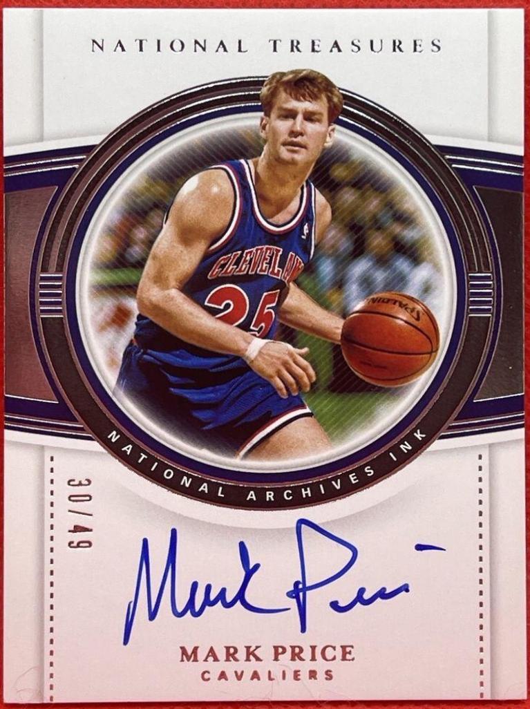 Mark Price #NA-MPC Basketball Cards 2019 Panini National Treasures National Archives Ink