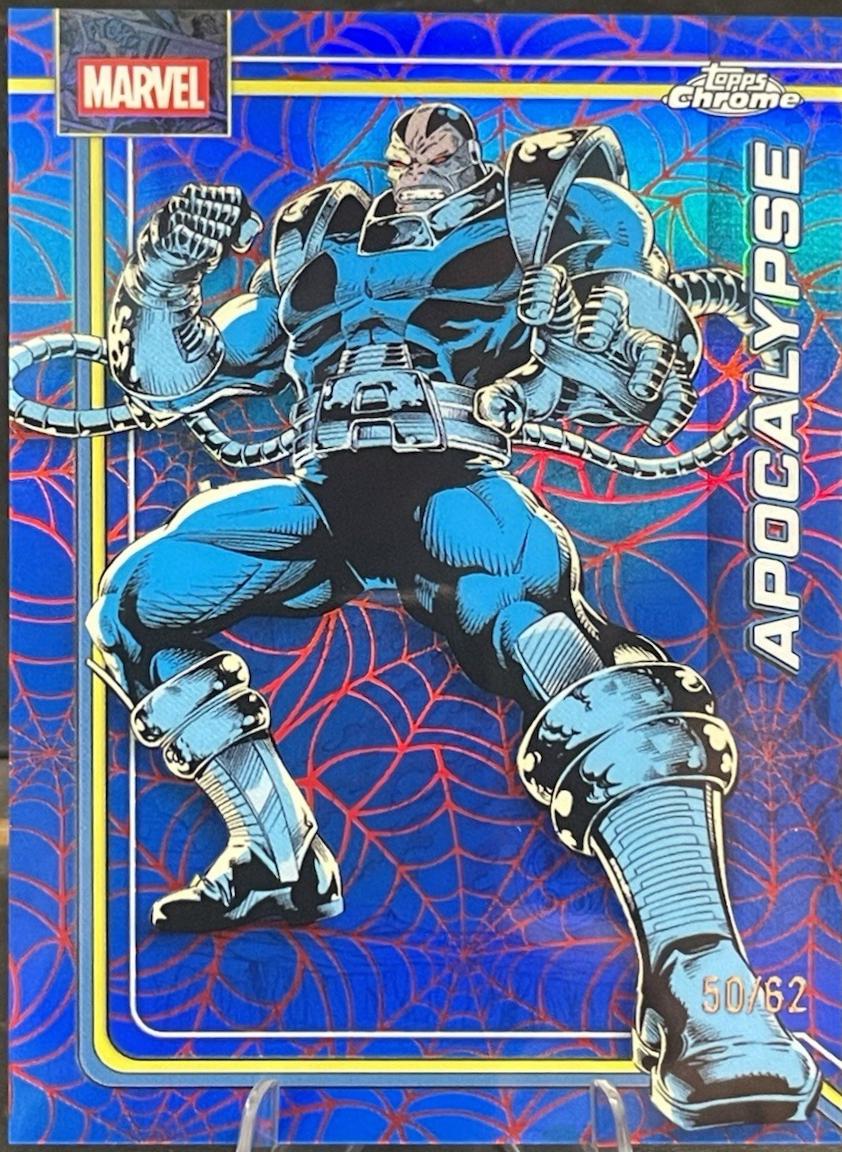 Apocalypse Spider-Web Red/Blue Refractor