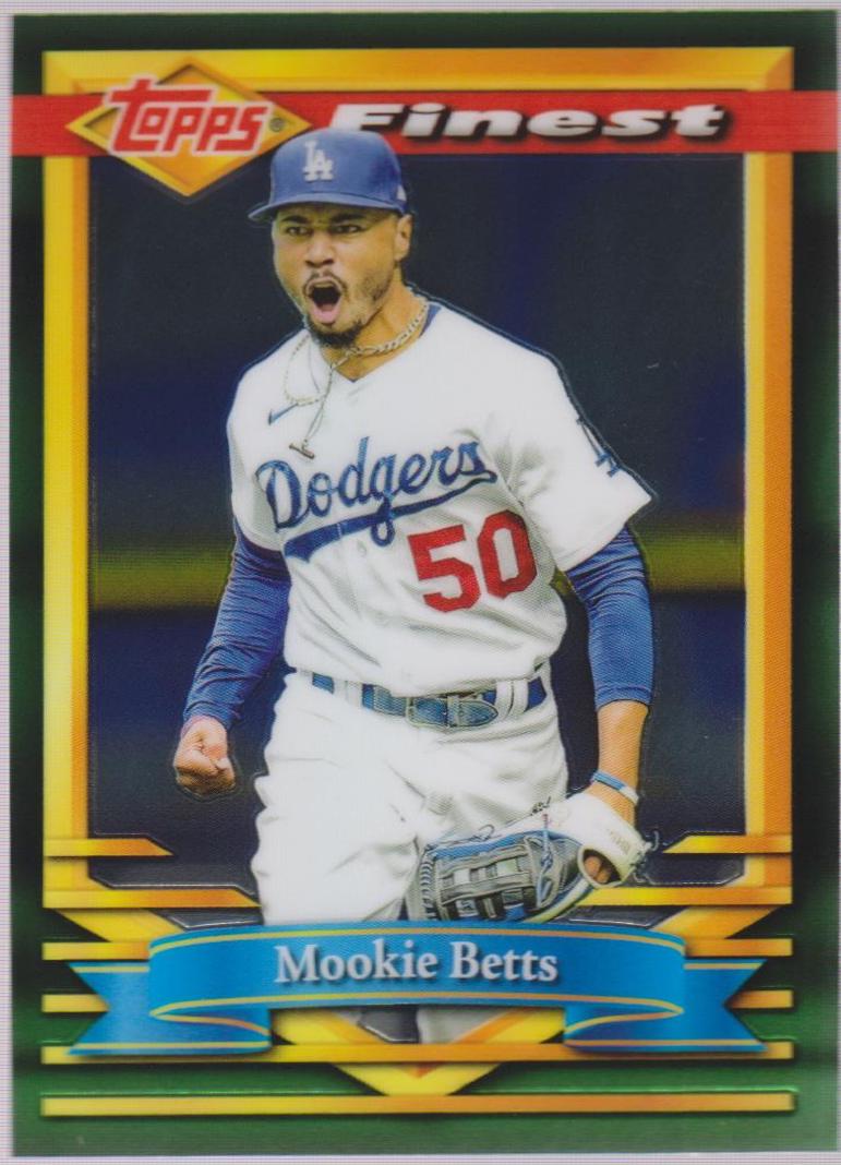 Mookie Betts #119 2021 Topps Finest Flashbacks Baseball