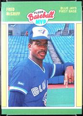 Fred McGriff #27 Baseball Cards 1989 Fleer MVP Prices