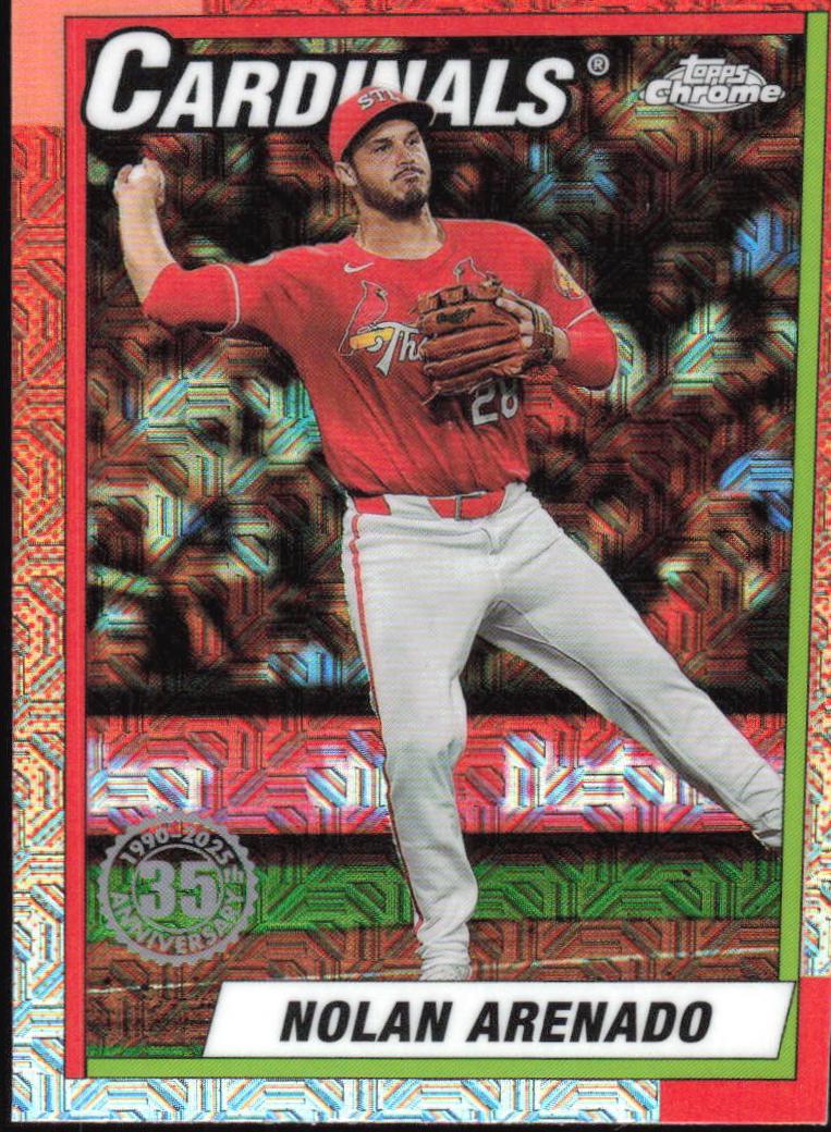 Nolan Arenado #T90C-48 Baseball Cards 2025 Topps 1990 Chrome