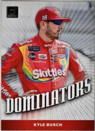 Kyle Busch #D3 Racing Cards 2020 Panini Donruss Nascar Dominators