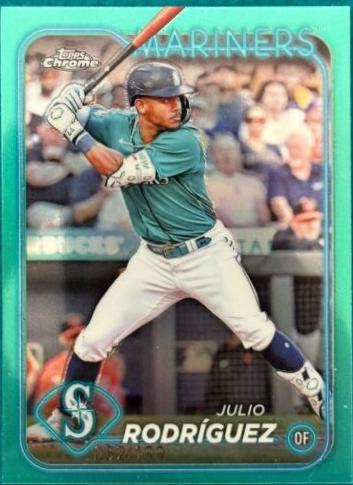 Julio Rodriguez [Aqua Refractor] #300