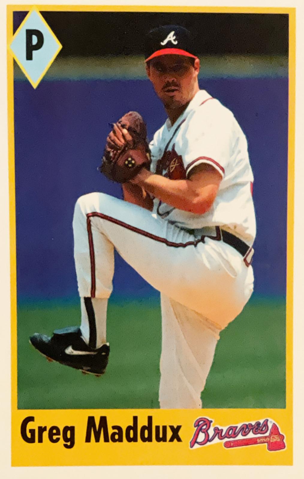 Greg Maddux #6 Baseball Cards 1995 Fleer Panini Stickers