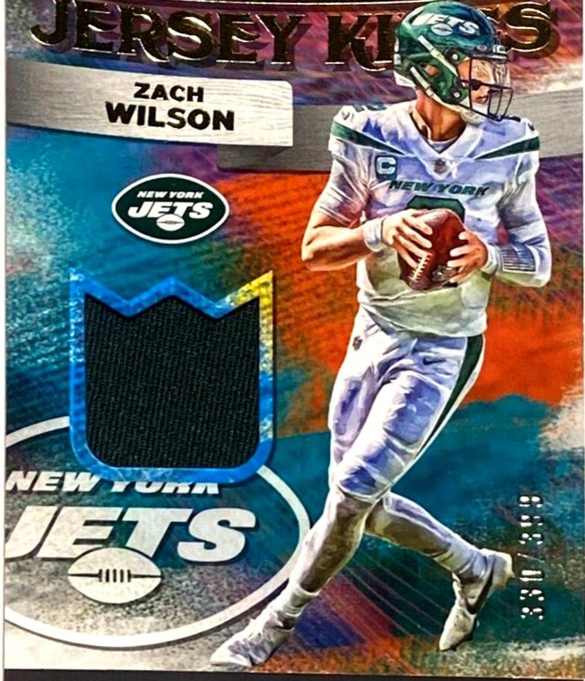 Zach Wilson #JK-25 Football Cards 2022 Panini Donruss Jersey Kings