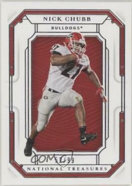 Nick Chubb #10 Football Cards 2019 Panini National Treasures Collegiate