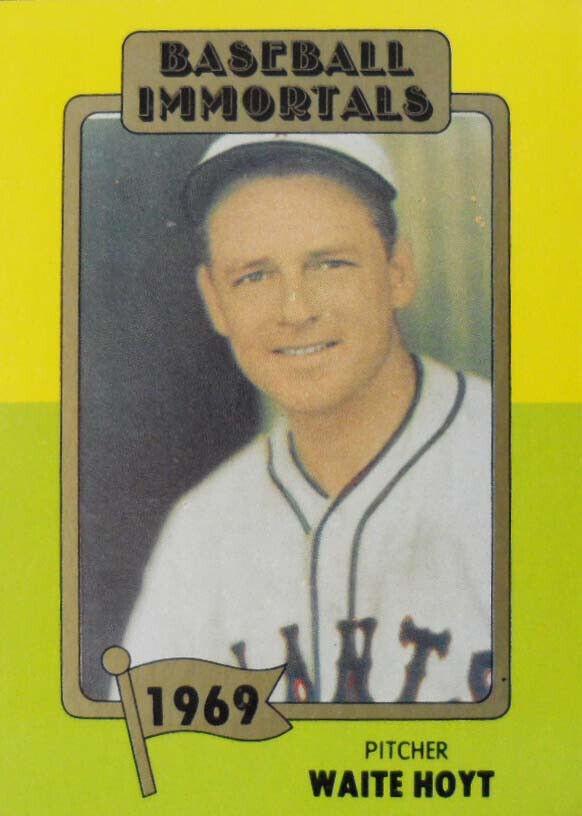 Waite Hoyt #113 Baseball Cards 1980 Baseball Immortals