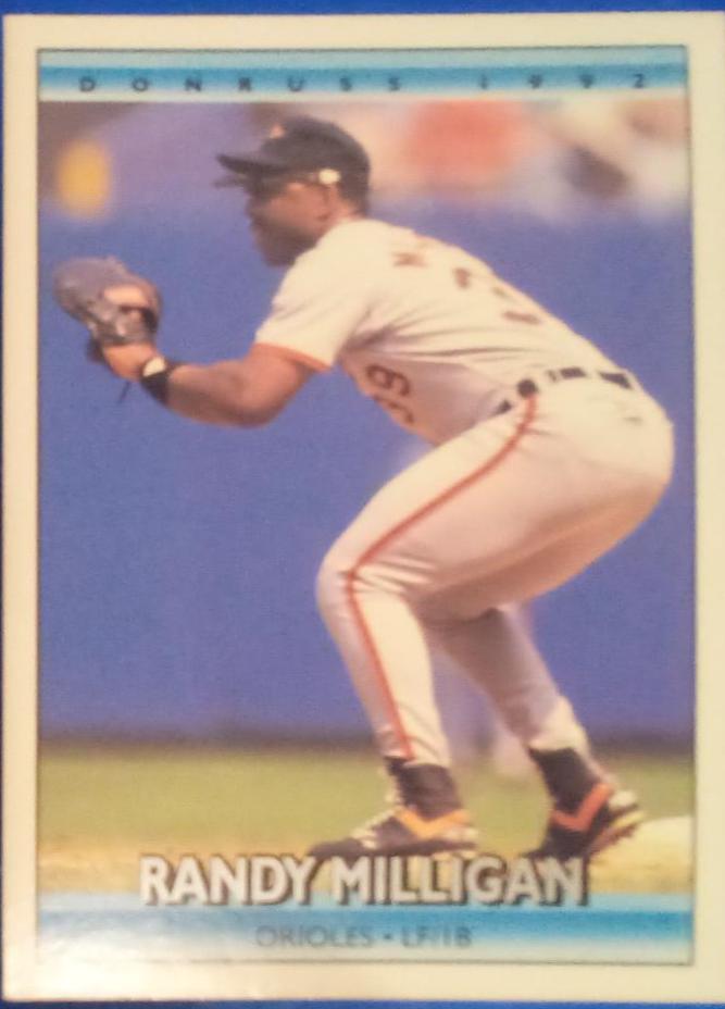Randall Milligan #222 Baseball Cards 1992 Donruss