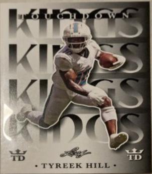 Tyreek Hill #TDK-10 Football Cards 2024 Leaf Touchdown Kings