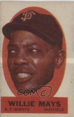 Willie Mays Baseball Cards 1963 Topps Peel Offs