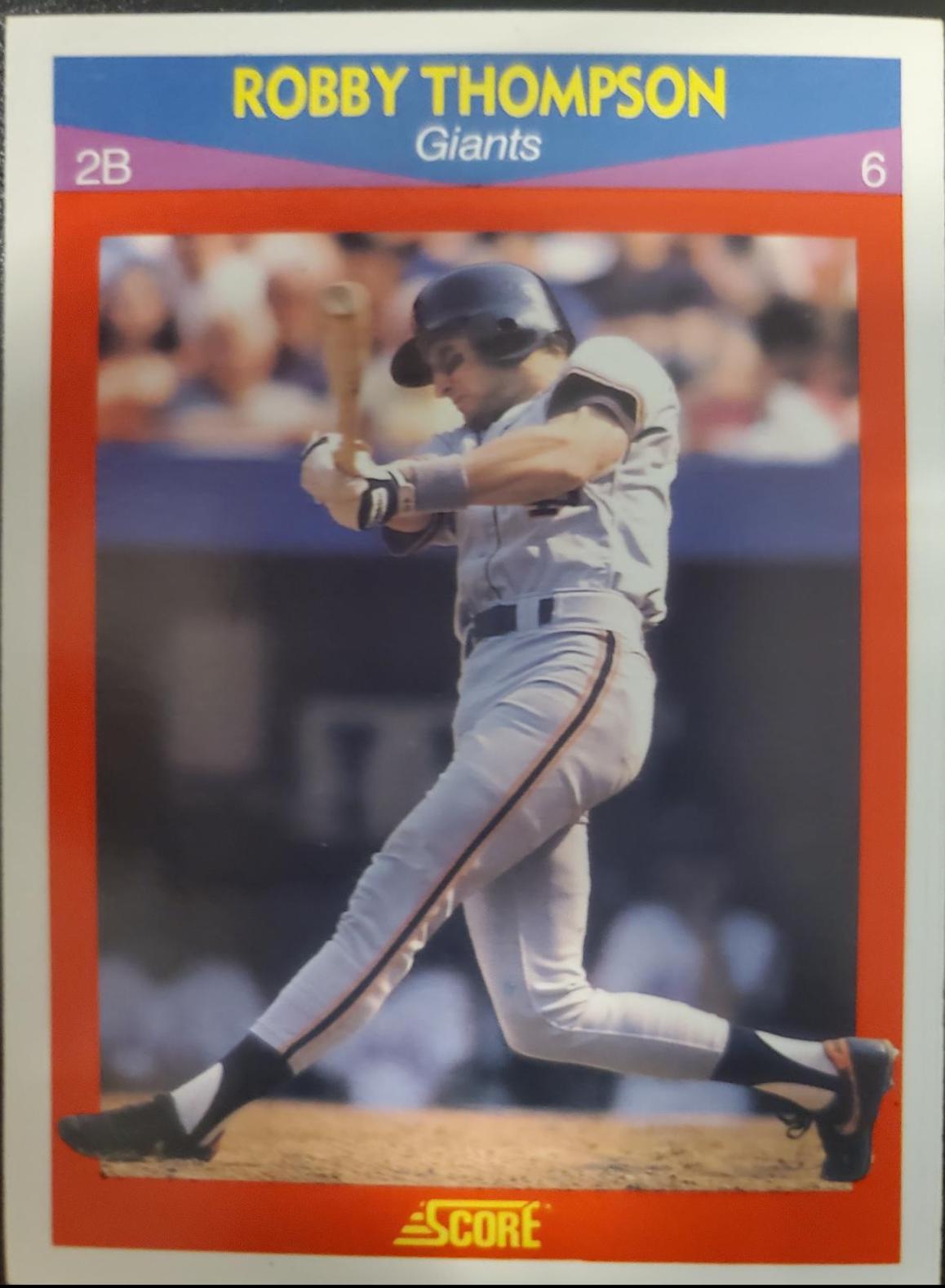Robby Thompson #21 Baseball Cards 1990 Score Superstars