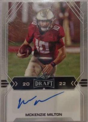 McKenzie Milton #BA-MM2 Football Cards 2022 Leaf Draft Autographs